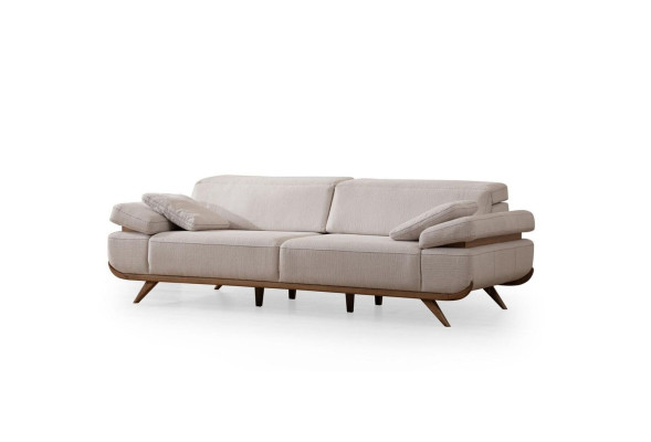 Zweifarbige Wohnzimmer Sofagarnitur Moderne 3+2 Sitzer Luxus Sessel