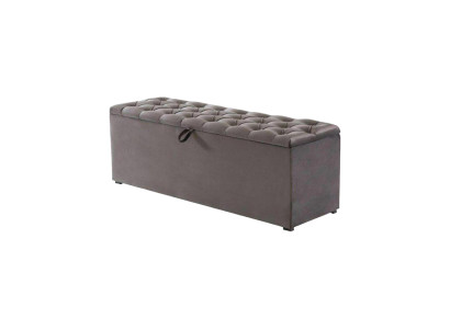 Chesterfield Sitzbank Modern Desing Ottomane Sitzhocker Zweisitzer Textil Neu
