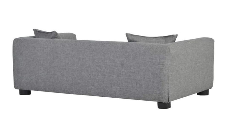 Grau Großes Hundebett Hund Polsterung Textil Stoff Couchen Neu Hunde Sofa Couch