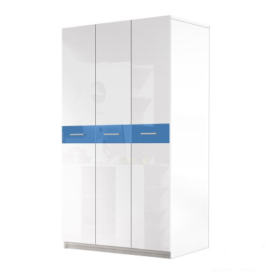 Kleiderschrank Schrank für Jugendzimmer Möbel Design Jugend Schlafzimmer blau