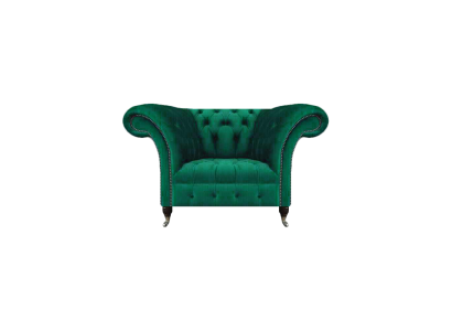 Luxus Einrichtung Sessel Chesterfield Wohnzimmer Textil Möbel Polstermöbel