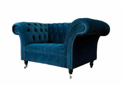 Luxus Sessel Design Relax Club Lounge Einsitzer Polster Stoff Neu