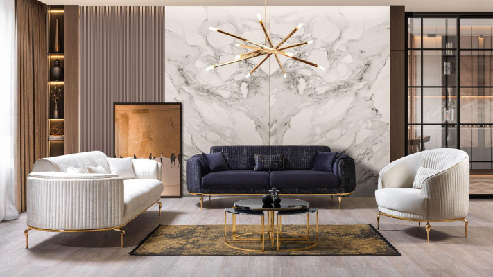 Luxus Sessel Wohnzimmer Beige Sessel Gepolstertes Moderner Club Relax