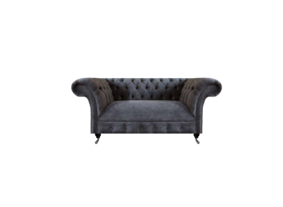 Luxus Sofa Zweisitzer Couch Polstermöbel Wohnzimmer Grau Sofas Chesterfield