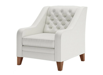 Sessel Textil Stoff Weiß Kreative Möbel Neu Wohnzimmer Modern Chesterfield loft