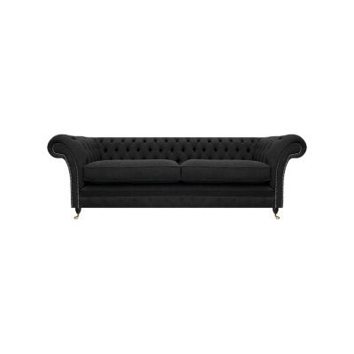 Polstermöbel Schwarz Polstersofa Designer Sofa Zweisitzer Couch Neu Chesterfield