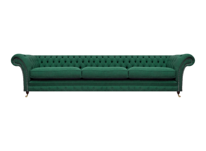 Wohnzimmer Sofa Dreisitze Couch Textil Stoff Einrichtung Luxus Chesterfield