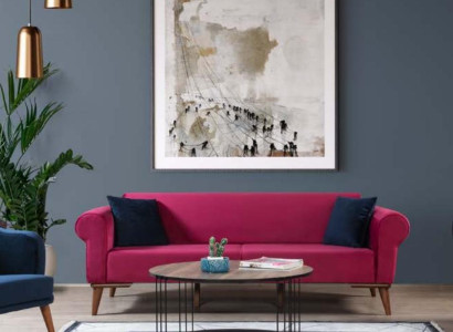 Designer Sofa 3 Sitzer Big Couch Dreisitzer Textil Polster Möbel