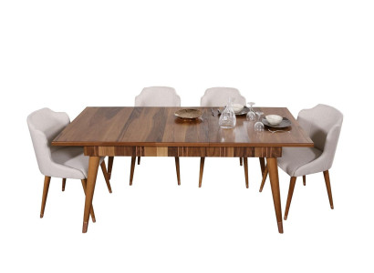 Tische Holztisch Metall Tisch Luxus Esstische Italienische Design Möbel Holz Neu
