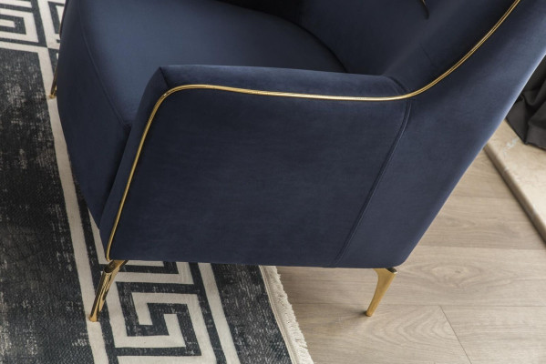 Sessel Einsitzer 1 Sitz Clubsessel Stoff Moderner Stuhl Wohnzimmer Möbel Textil