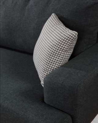 Ecksofa L-Form Garnitur Textil Sitz Wohnzimmer Polstermöbel Ecke Sofa