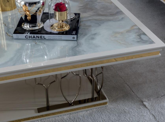 Couchtisch Grau Beistelltisch Elegantes Design Elegantes Wohnzimmer Modern Neu