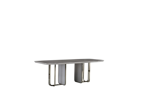 Esstisch Weiß Tisch Luxus Esszimmer Stil Elegantes Schön Metall Modern