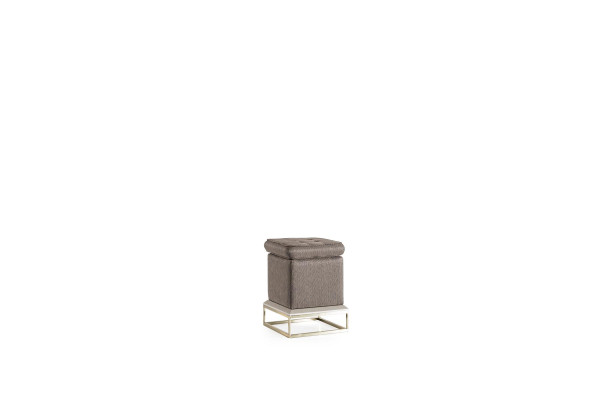 Hocker Grau Elegantes Holz Möbel Modern Design Luxus Schön Schlafzimmer