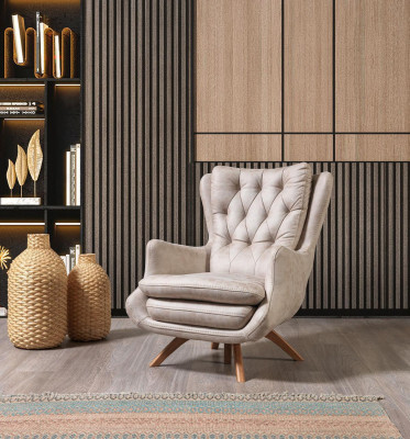 Wohnzimmer Sessel Design Couch  Textil  Luxus Polster Sitzer Neu Modern
