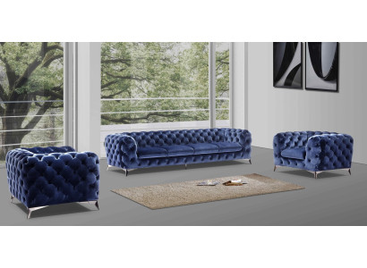 Sessel Couch Polster Sitz Designer Textil 1 Sitzer Couchen Polster Chesterfield