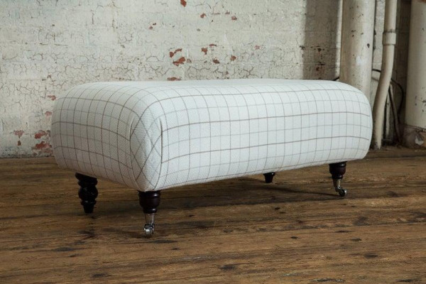 Chesterfield Fußhocker Ottomane Hocker Klassisch Beistell Relax Sessel Bank Neu