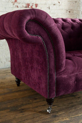 Polstermöbel Sessel 1 Sitzer New Premium Class Luxusstoffe Polster Chesterfield