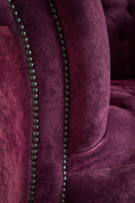 Polstermöbel Sessel 1 Sitzer New Premium Class Luxusstoffe Polster Chesterfield