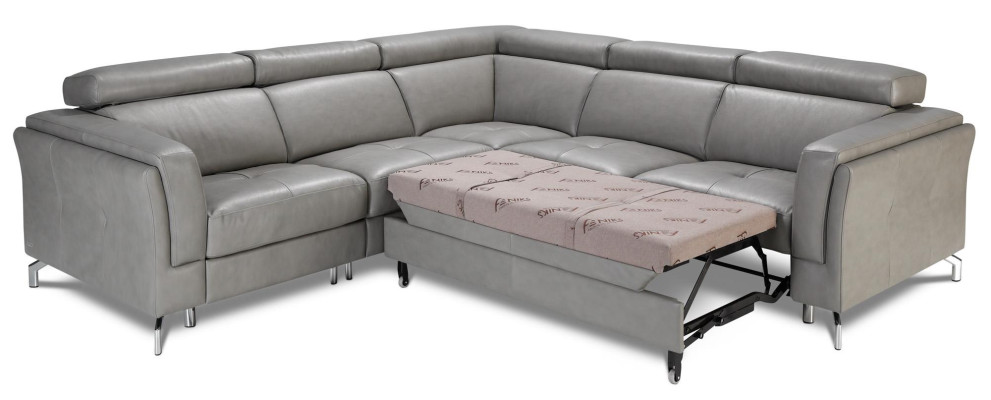 Heim Kino Sofa Couch Polster Couchen Sofas Eck Garnitur Relax Fußstützen Leder