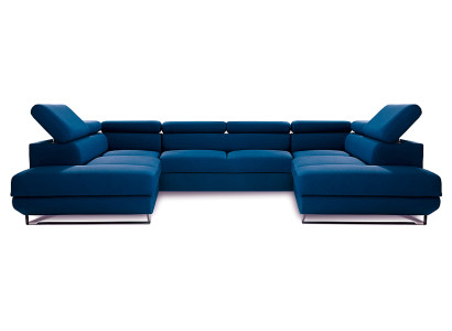 Wohnlandschaft Ecksofa Stoff U-Form Couch Design Polster Eck Modern Sofas Textil