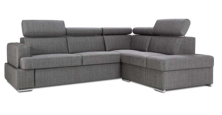 Bettfunktion Stoff Ecksofa L-Form Sofa Couch Design Couch Polster Textil Modern