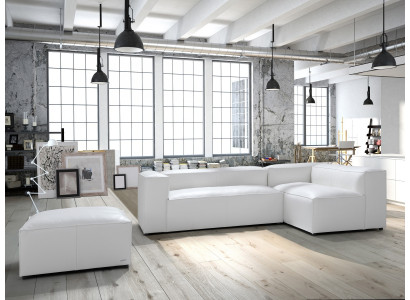 XXL Ecksofa Eckcouch 100% ITALY LEDER Sofa Couch Polster Design Garnitur Sofas