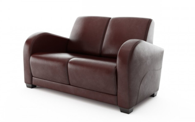 100% Italienisches Leder Sofagarnitur 2+1 Sitzer Couch Design Polster Modern