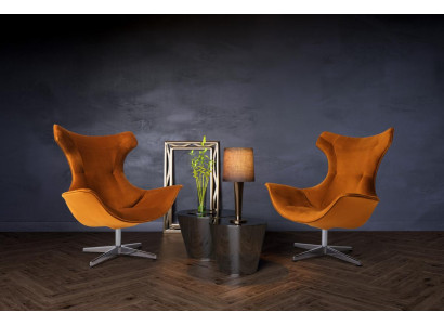 Sessel Club Lounge Designer Stuhl Polster Sofa 1 Sitzer Relax Drehbar Fernseh