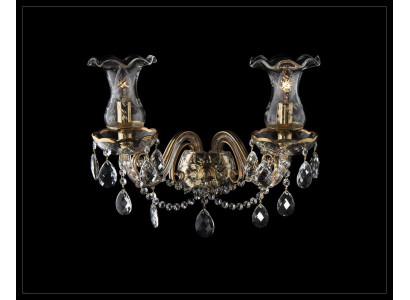 -Wandleuchte Bohemia Luster Antik Stil Kronleuchter Wand Lampen Neu Wandlampe