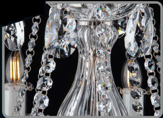 Lampe Leuchte Kristall Schreibtisch Tischlampe Elite Bohemia Steh Nachttisch Neu