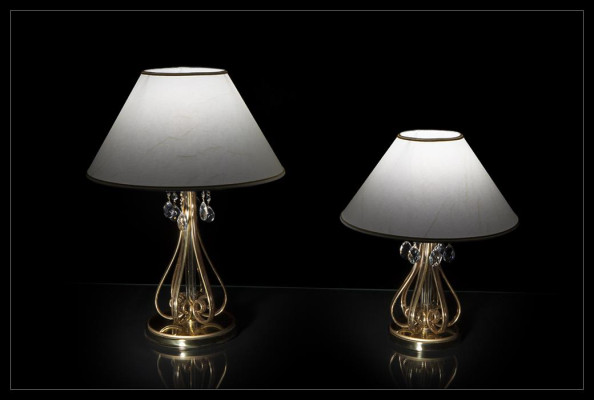 Lampe Leuchte Kristall Schreibtisch Tischlampe Elite Bohemia Steh Nachttisch Neu