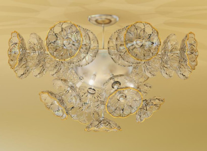 Decken Lampe Hänge Pendel Leuchte Luster Kronleuchter Elite Bohemia Flower Neu
