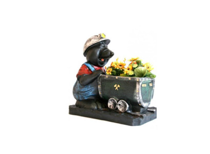 Blumentopf  Maulwurf Farten Deko Figur Statue Skulptur Figur Dekoration Topf Neu