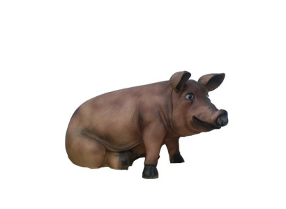 Mast Schwein Bauernhof Dekoration Garten Figuren Statue Tier Wurst Statuen Deko