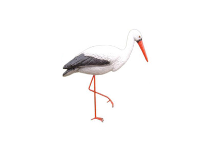 Storch Dekorative Statue Garten Figuren Statuen 150cm Lebensgroß Figur Platik