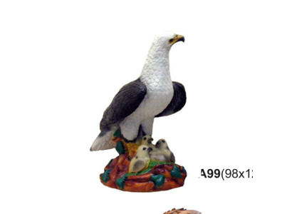 USA Adler Falke Abstrakte moderne Statue Figur Greifvogel Garten Deko 46cm Neu