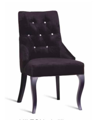 Lehnstuhl Design Stuhl Stoff Stühle Chesterfield Polster Luxus Sessel Esszimmer