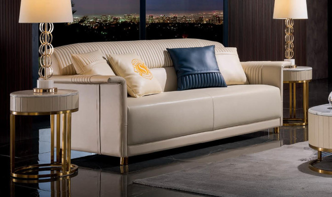 Wohnzimmer Set 6tlg. Set Couch Polster Garnitur 2x Beistelltisch Couchtisch Sofa