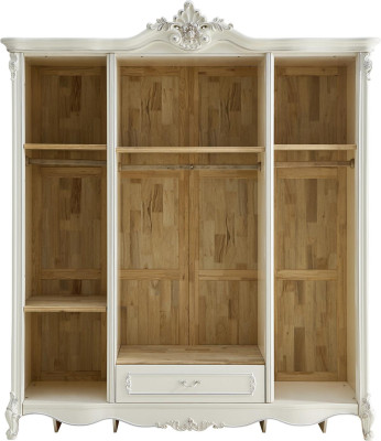 Klassischer Antik Stil Kleiderschrank Schrank Echtholz Garderobe Schränke Barock