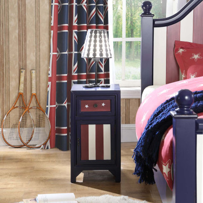 American Design 1x Nachttisch Beistell Konsolen Tische Möbel Holz Neu Tisch Echt