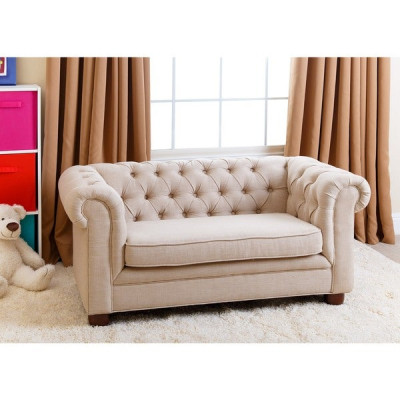 Landhaus Zweisitzer  - Chesterfield Sofa Sitz Gemütliche Couch Stoff jvmoebel ®