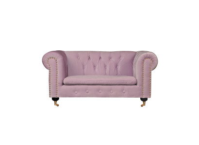 Pink Chesterfield Sofa Couch Polster Stoff Leder Couchen  Polster Garnitur Neu