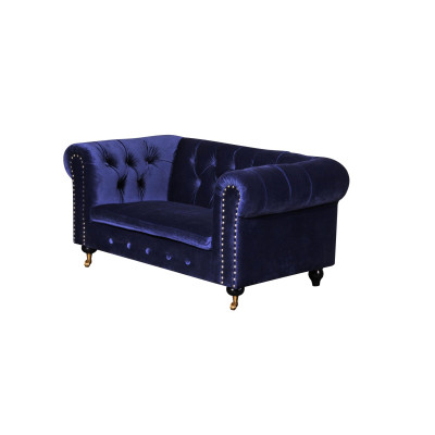 jvmoebel ®  Leder Sofa Couch - Design Polster Zweisitzer Couch Garnitur Schwarz