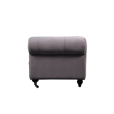 Chesterfield 2 Sitzers Klassische Luxus Barock Rokoko Sofa Textil Leder Couch