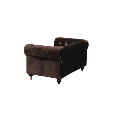 Chesterfield 2 Sitzers Klassische Luxus Barock Rokoko Sofa Textil Leder Couch