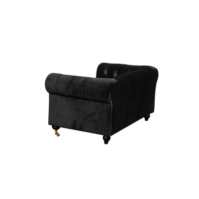 Chesterfield 2 Sitzer Klassische Luxus Barock Rokoko Sofa Textil Leder Couch