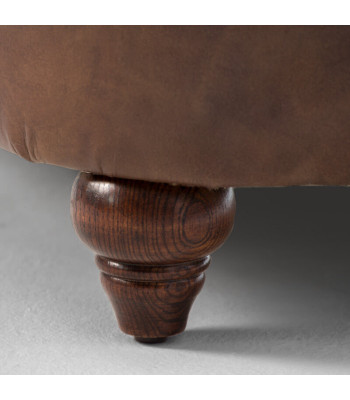 jvmoebel ®  Leder Sofa Couch - Design Polster Zweisitzer Couch Garnitur Braun