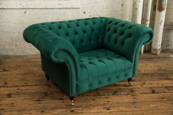 Sofa 1,5 Sitzer Wohnlandschaft Sofas Couch Polster Garnitur Stoff Leder Modern