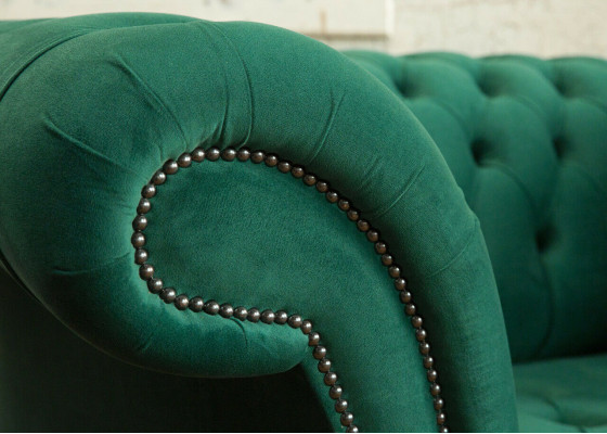 Sofa 1,5 Sitzer Wohnlandschaft Sofas Couch Polster Garnitur Stoff Leder Modern